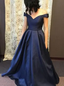 Bridesmaid Dresses Long Satin Off-the-shoulder Neckline A-line with Small Sweep Train Back Party Gown
Bridesmaid Dresses Long Satin Off-the-shoulder Neckline A-line with Small Sweep Train Back Party Gown