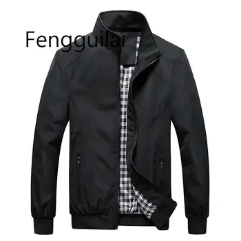 Quality Bomber Solid Casual Jacket Men Spring Autumn Outerwear Mandarin Sportswear Mens Jackets for Male Coats M-5XL 6XL 7XL
Quality Bomber Solid Casual Jacket Men Spring Autumn Outerwear Mandarin Sportswear Mens Jackets for Male Coats M-5XL 6XL 7XL