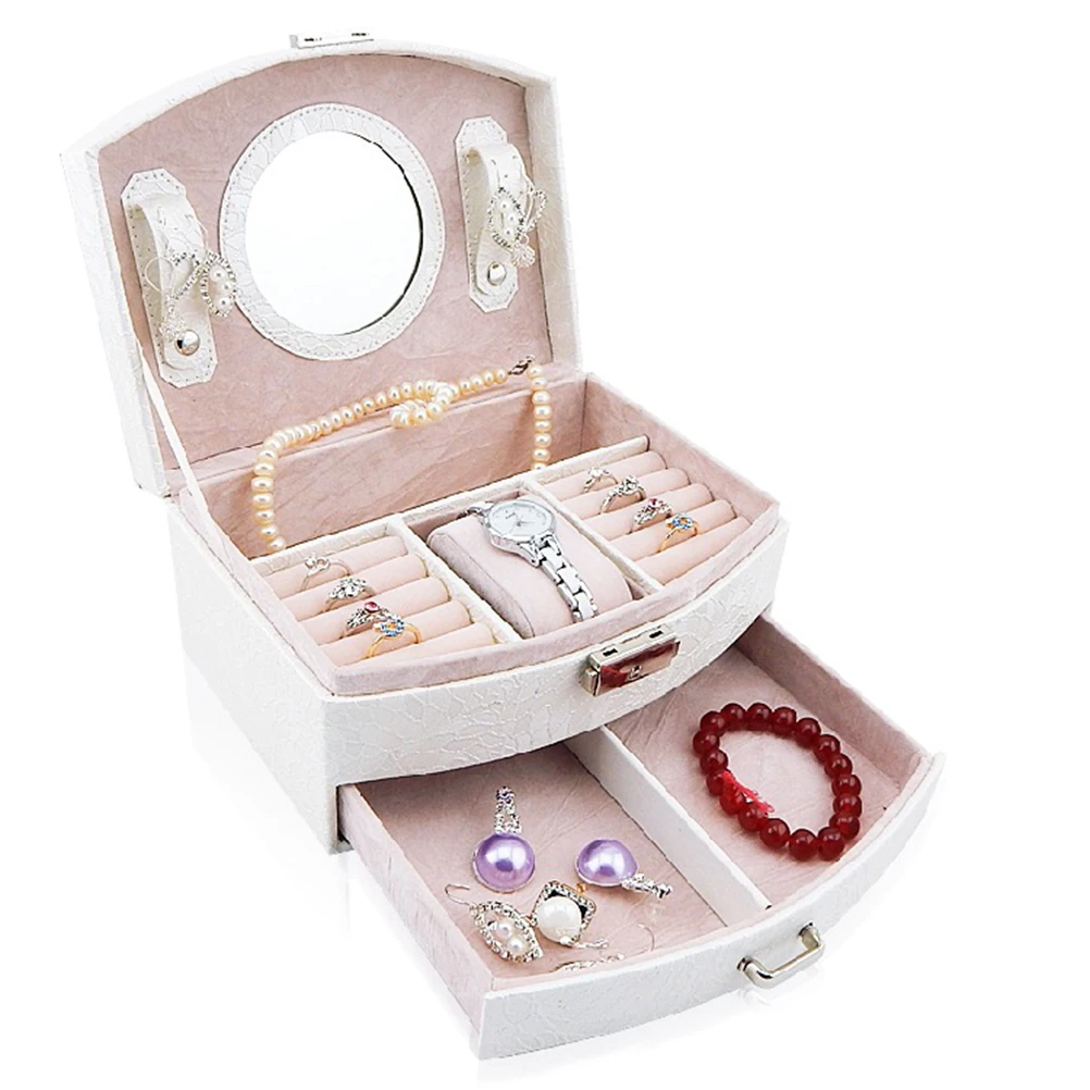 Double-layer PU Leather Packaging Casket Storage Box Watch Jewelry Display Box Lockable Jewelry Storage Organizer
Double-layer PU Leather Packaging Casket Storage Box Watch Jewelry Display Box Lockable Jewelry Storage Organizer