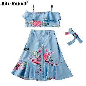 Summer Hot Floral Girl Suit Strap Long Skirt Headband 2 Piece Set Fresh Flower Children's Clothing For Girls Ins Fashion Style
Summer Hot Floral Girl Suit Strap Long Skirt Headband 2 Piece Set Fresh Flower Children's Clothing For Girls Ins Fashion Style
