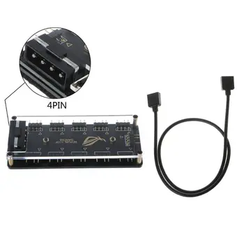 11 Way 5V RGB LED Splitter HUB with PMMA Case and Magnetic adsorption SATA / 4Pin Power Supply for MSI 5V 3Pin Controller C26
11 Way 5V RGB LED Splitter HUB with PMMA Case and Magnetic adsorption SATA / 4Pin Power Supply for MSI 5V 3Pin Controller C26