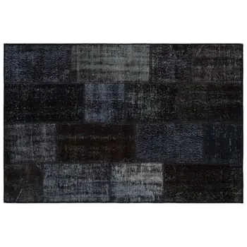 Handmade Black Vintage Overdyed Patchwork Area Rug 120x180 Cm-3'11''X5'11'' 
Handmade Black Vintage Overdyed Patchwork Area Rug 120x180 Cm-3'11''X5'11''