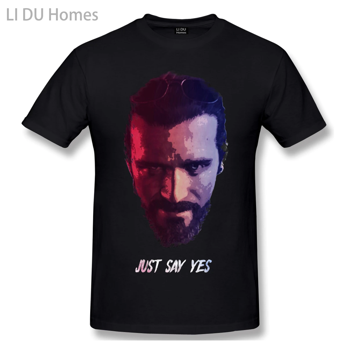 LIDU футболка для мужчин The bapst (John Seed) -просто Say Yes - Far Cry 5 100% хлопок смешная