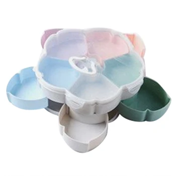 Petal-Shape Rotating Snack Box Candy Tray Food Storage Box Wedding Candy Plates Double-Deck Dried Fruit Organizer Storage C
Petal-Shape Rotating Snack Box Candy Tray Food Storage Box Wedding Candy Plates Double-Deck Dried Fruit Organizer Storage C
