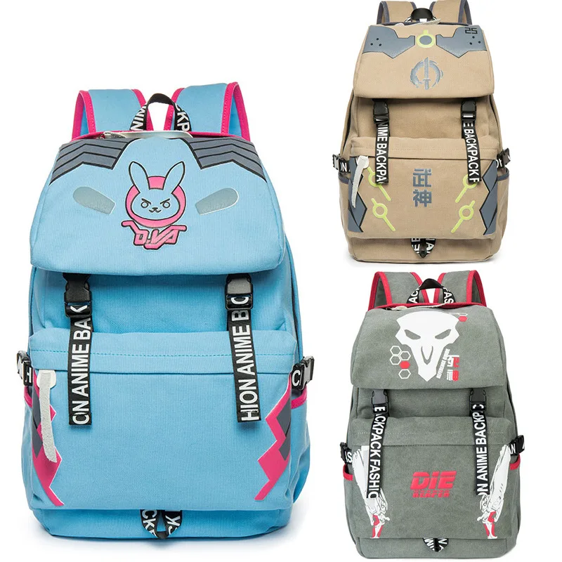 Anime Game Watchover OW Knapsack Backpack Sports Backpack D.VA Dva Soldier 76 Genji Reaper Canvas Backpack
Anime Game Watchover OW Knapsack Backpack Sports Backpack D.VA Dva Soldier 76 Genji Reaper Canvas Backpack