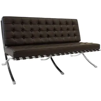 Madrid-2-seater Sofa leather 154x84x84 Cm brown color (Brown)
Madrid-2-seater Sofa leather 154x84x84 Cm brown color (Brown)