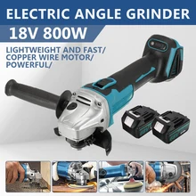 125mm/100mm 800W Angle Grinder Electric Cordless Impact Polish Cutting Machine Rechargeable Power Tools for 18V Makita Battery
125mm/100mm 800W Angle Grinder Electric Cordless Impact Polish Cutting Machine Rechargeable Power Tools for 18V Makita Battery