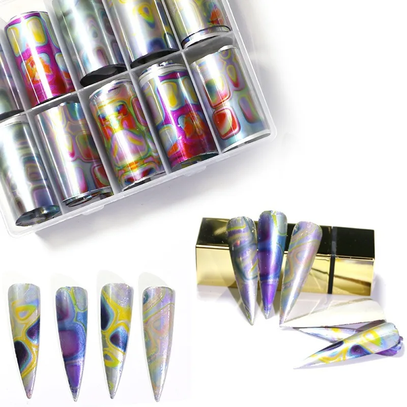 1 Box 10 Pcs Nail Fashion Stickers Jewelry Colorful Geometric Figure Leopard Print Nail Decoration Sticker
1 Box 10 Pcs Nail Fashion Stickers Jewelry Colorful Geometric Figure Leopard Print Nail Decoration Sticker