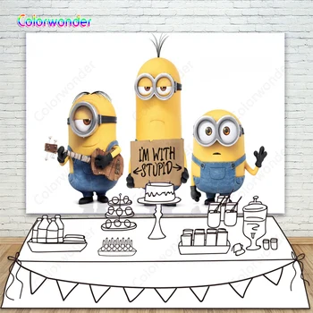 Despicable Me Minions Cartoon Backdrop Happy Birthday Party Decorations Banner Children Bbay Photo Background For Photo Studio
Despicable Me Minions Cartoon Backdrop Happy Birthday Party Decorations Banner Children Bbay Photo Background For Photo Studio