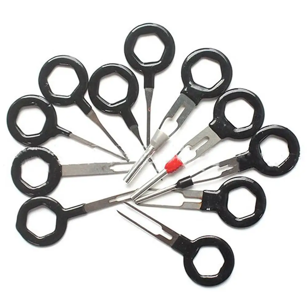 Automotive Wiring Harness Plug Terminal Removal Tool 11-piece Push Pin Tool Car Repair Tool Needle Remover
Automotive Wiring Harness Plug Terminal Removal Tool 11-piece Push Pin Tool Car Repair Tool Needle Remover