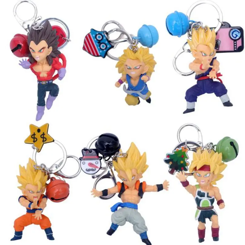 Anime Dragon Ball Z Keychain Silicone Goku Vegeta Key Chain PVC 3D Double Side Cartoon Key Ring With Jingle Bell Figures Gifts
Anime Dragon Ball Z Keychain Silicone Goku Vegeta Key Chain PVC 3D Double Side Cartoon Key Ring With Jingle Bell Figures Gifts