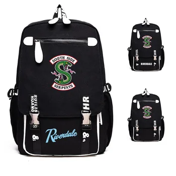Riverdale Southside Snake Cosplay Student School Shoulder Bags Cartoon Backpack Laptop Travel Bags Gift Mochila 
Riverdale Southside Snake Cosplay Student School Shoulder Bags Cartoon Backpack Laptop Travel Bags Gift Mochila