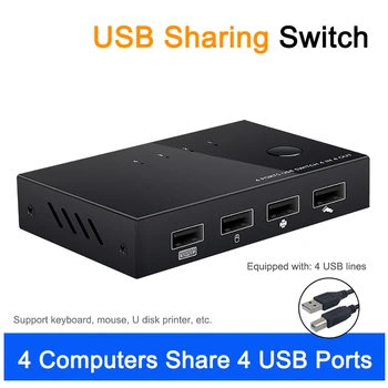 HDMI KVM Switch 4 Port 4K USB Switch KVM VGA Switcher Splitter Box for Sharing Printer Keyboard Mouse KVM Switch HDMI
HDMI KVM Switch 4 Port 4K USB Switch KVM VGA Switcher Splitter Box for Sharing Printer Keyboard Mouse KVM Switch HDMI