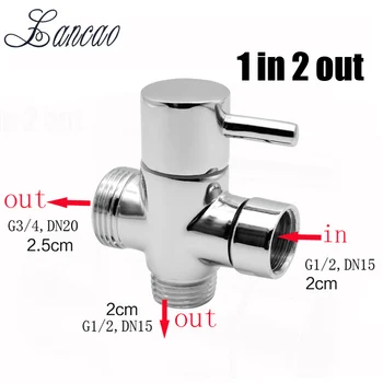 Chrome Brass Bathroom Toilet Bidet G1/2" G3/4 T-adapter Shower Diverter Valve 3 Way Shower Faucet Tee Connector Valve Tool
Chrome Brass Bathroom Toilet Bidet G1/2" G3/4 T-adapter Shower Diverter Valve 3 Way Shower Faucet Tee Connector Valve Tool