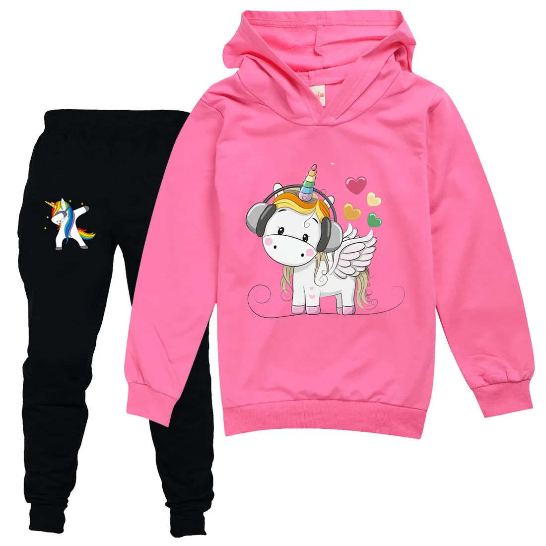 Unicorn children sweater + casual pants suit Unicorn children sweater + casual pants suit