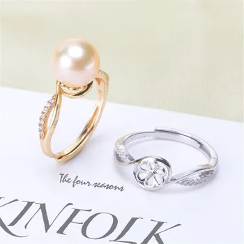 Hot Sale Pearl Ring Mountings Findings Adjustable Ring Jewelry Setting Parts Fittings Charm Accessories Silver Jewelry Making
Hot Sale Pearl Ring Mountings Findings Adjustable Ring Jewelry Setting Parts Fittings Charm Accessories Silver Jewelry Making