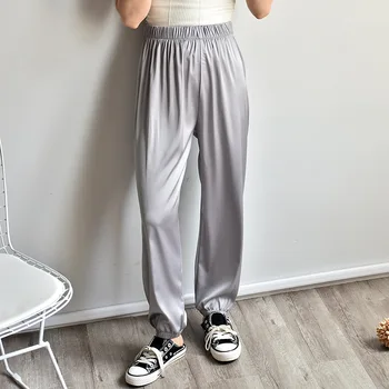 Summer women's Elastic Waist casual pants ultra-thin ice cold pants casual women's Ankle-Length Pants Clothes sweatpants 
Summer women's Elastic Waist casual pants ultra-thin ice cold pants casual women's Ankle-Length Pants Clothes sweatpants