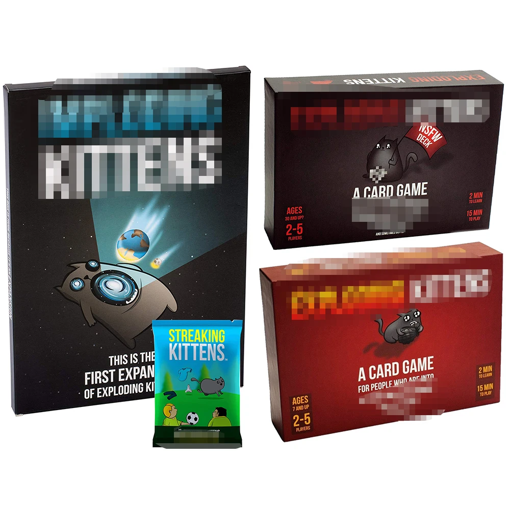 Original Edition Red Kitten Box NSFW Box Family Party Strategy explode fun for Board Games Cards Adult Child Toy
Original Edition Red Kitten Box NSFW Box Family Party Strategy explode fun for Board Games Cards Adult Child Toy