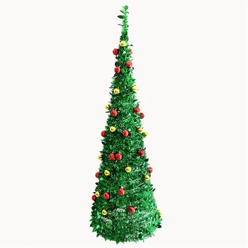 2.2M Pop Up Green Shiny Christmas Trees with Colorful Ball Decorations Artificial Tinsel Tree for Home Office Fireplace Supplies
2.2M Pop Up Green Shiny Christmas Trees with Colorful Ball Decorations Artificial Tinsel Tree for Home Office Fireplace Supplies