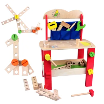 Children Wooden DIY Construction Workbench Tool Set Variety Nut Combination Assembly Kids Screwing Blocks Toy Christmas Gift
Children Wooden DIY Construction Workbench Tool Set Variety Nut Combination Assembly Kids Screwing Blocks Toy Christmas Gift