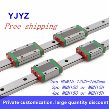 MGN MGN15 1200 1250-1600mm miniature linear rail slide 2pc MGN15 linear guide+2/4pc MGN15C or MGN15H carriage
MGN MGN15 1200 1250-1600mm miniature linear rail slide 2pc MGN15 linear guide+2/4pc MGN15C or MGN15H carriage