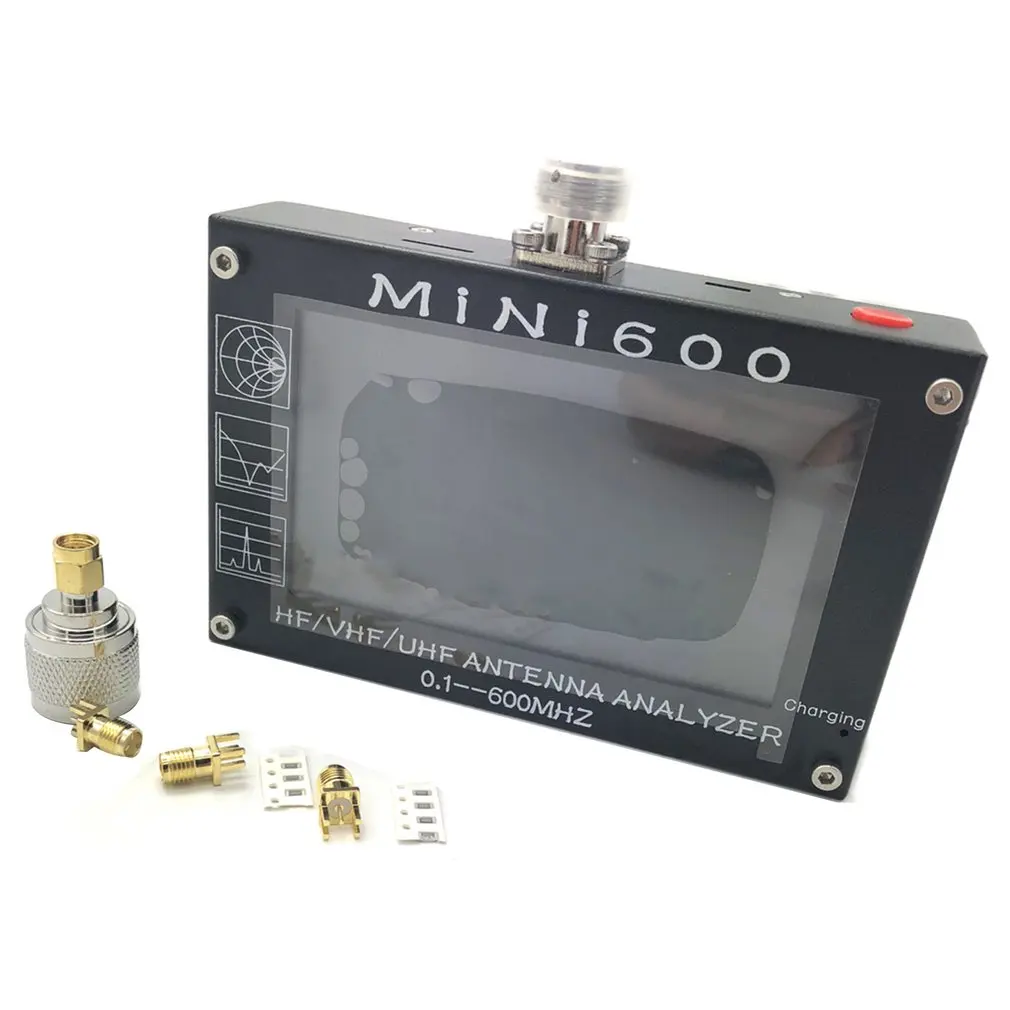 4.3 inch Touch screen Mini600 HF VHF UHF Antenna Analyzer 0.1-600MHz SWR Meter 1.0-1999 5V/1.5A For Radio C6-007
4.3 inch Touch screen Mini600 HF VHF UHF Antenna Analyzer 0.1-600MHz SWR Meter 1.0-1999 5V/1.5A For Radio C6-007