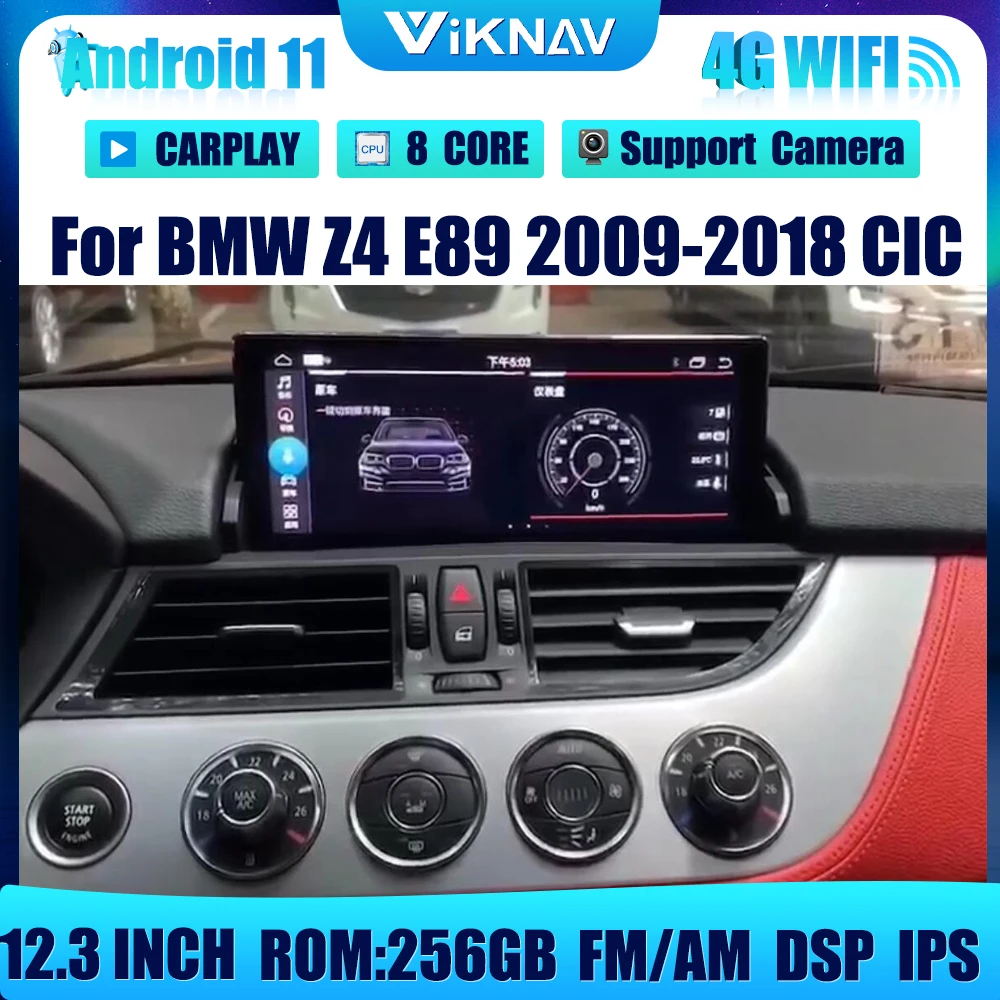 12.3 inch Android 11 Car Radio GPS Navigation For BMW Z4 E89 2009-2018 CIC DVD Multimedia Player With screen 2din
12.3 inch Android 11 Car Radio GPS Navigation For BMW Z4 E89 2009-2018 CIC DVD Multimedia Player With screen 2din