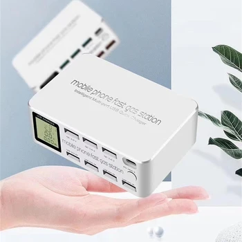 Intelligent Multi-port USB Quick Charger PD100W Smartphone Pad LCD Charging Station Output Type-C 8 Port USB QC 3.0 Adapter NE
Intelligent Multi-port USB Quick Charger PD100W Smartphone Pad LCD Charging Station Output Type-C 8 Port USB QC 3.0 Adapter NE