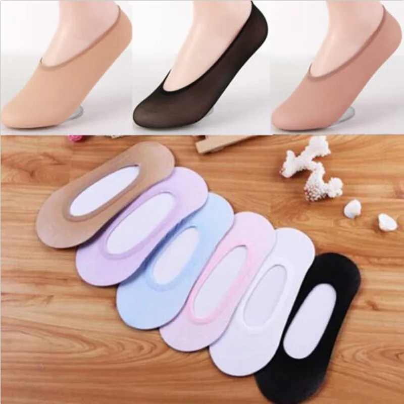 

Summer New Women 10 Pairs Of Stealth Boat Socks Invisible Footsies Ballerina Boat Socks Thin Socks Ladies Solid Color