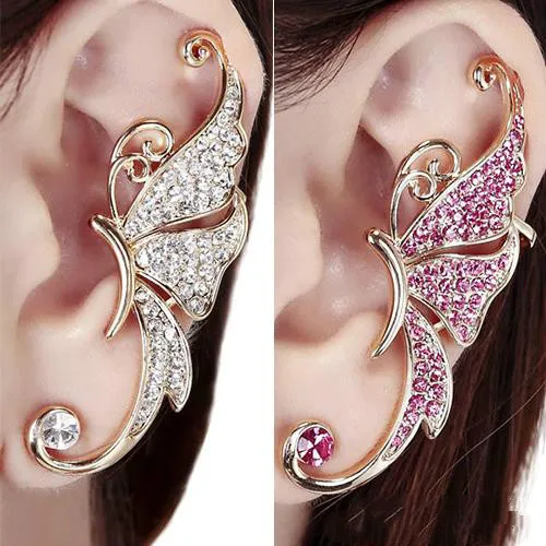 2020Women Fashion Butterfly Shape Left Ear Clip Clamp Earring Jewelry Gift Ear Cuff Clip Golden Earring Ear Stud Girls earrings
2020Women Fashion Butterfly Shape Left Ear Clip Clamp Earring Jewelry Gift Ear Cuff Clip Golden Earring Ear Stud Girls earrings