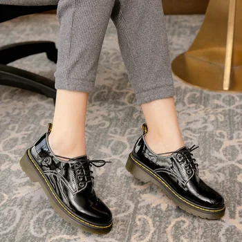 EshtonShero Spring Round Toe Women Low Heels Shoe Lace Up Oxford Shoes Woman Pumps Leather Platform Black Women Shoes Size 3-12
EshtonShero Spring Round Toe Women Low Heels Shoe Lace Up Oxford Shoes Woman Pumps Leather Platform Black Women Shoes Size 3-12