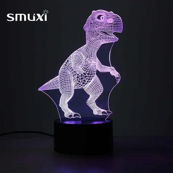 Smuxi Novelty 3D Dinosaur USB Colorful Night Light 7 Color Change LED Light Button Switch Desk Table Lamp Home Decor Lighting
Smuxi Novelty 3D Dinosaur USB Colorful Night Light 7 Color Change LED Light Button Switch Desk Table Lamp Home Decor Lighting