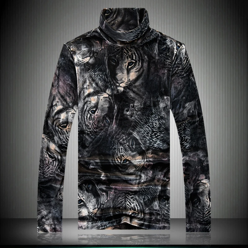 MIXCUBIC 2019 Autumn Warm leopard 3D printed T shirts men casual slim High collar printed velvet T-shirts for men,size M-5XL
MIXCUBIC 2019 Autumn Warm leopard 3D printed T shirts men casual slim High collar printed velvet T-shirts for men,size M-5XL