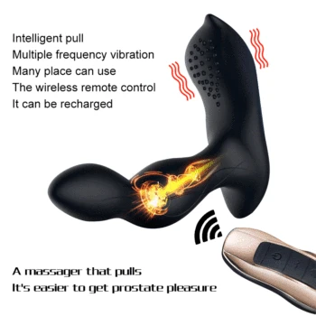 Rechargeable Massager Plug Wireless Wireless Remote Control Multi Speeds Male Prostate Stimulator with 42℃ Heating Bending Toys
Rechargeable Massager Plug Wireless Wireless Remote Control Multi Speeds Male Prostate Stimulator with 42℃ Heating Bending Toys