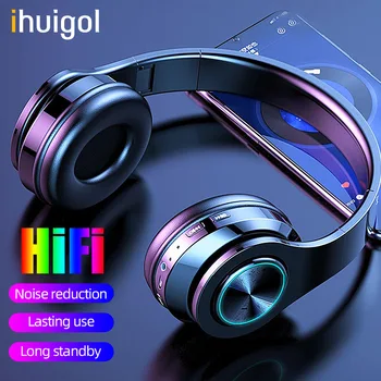 ihuigol Foldable Wireless Bluetooth 5.0 Headset For Mobile Phone PC Gaming 9D Stereo Surround Headphones Earphones With Mic LED
ihuigol Foldable Wireless Bluetooth 5.0 Headset For Mobile Phone PC Gaming 9D Stereo Surround Headphones Earphones With Mic LED