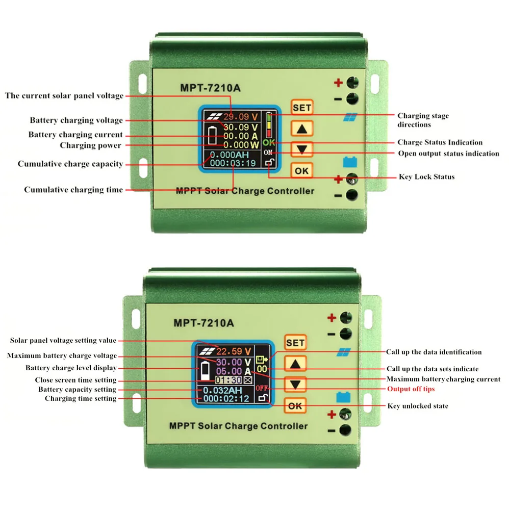 Hot MPPT Solar Panel Battery Charge Controller with LCD Display Solar Charge Controller 10A Compatible DC-DC Boost Charge Functi
Hot MPPT Solar Panel Battery Charge Controller with LCD Display Solar Charge Controller 10A Compatible DC-DC Boost Charge Functi