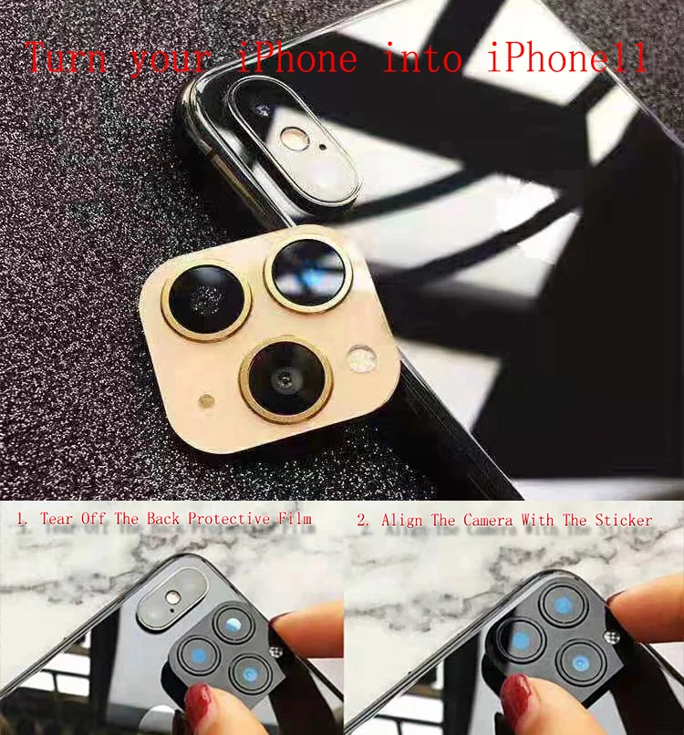 Applicable iPhone Apple XSMAX Seconds Change 11PRO MAX Lens Sticker XSMAX Modified 11PROMAX Explosion
Applicable iPhone Apple XSMAX Seconds Change 11PRO MAX Lens Sticker XSMAX Modified 11PROMAX Explosion