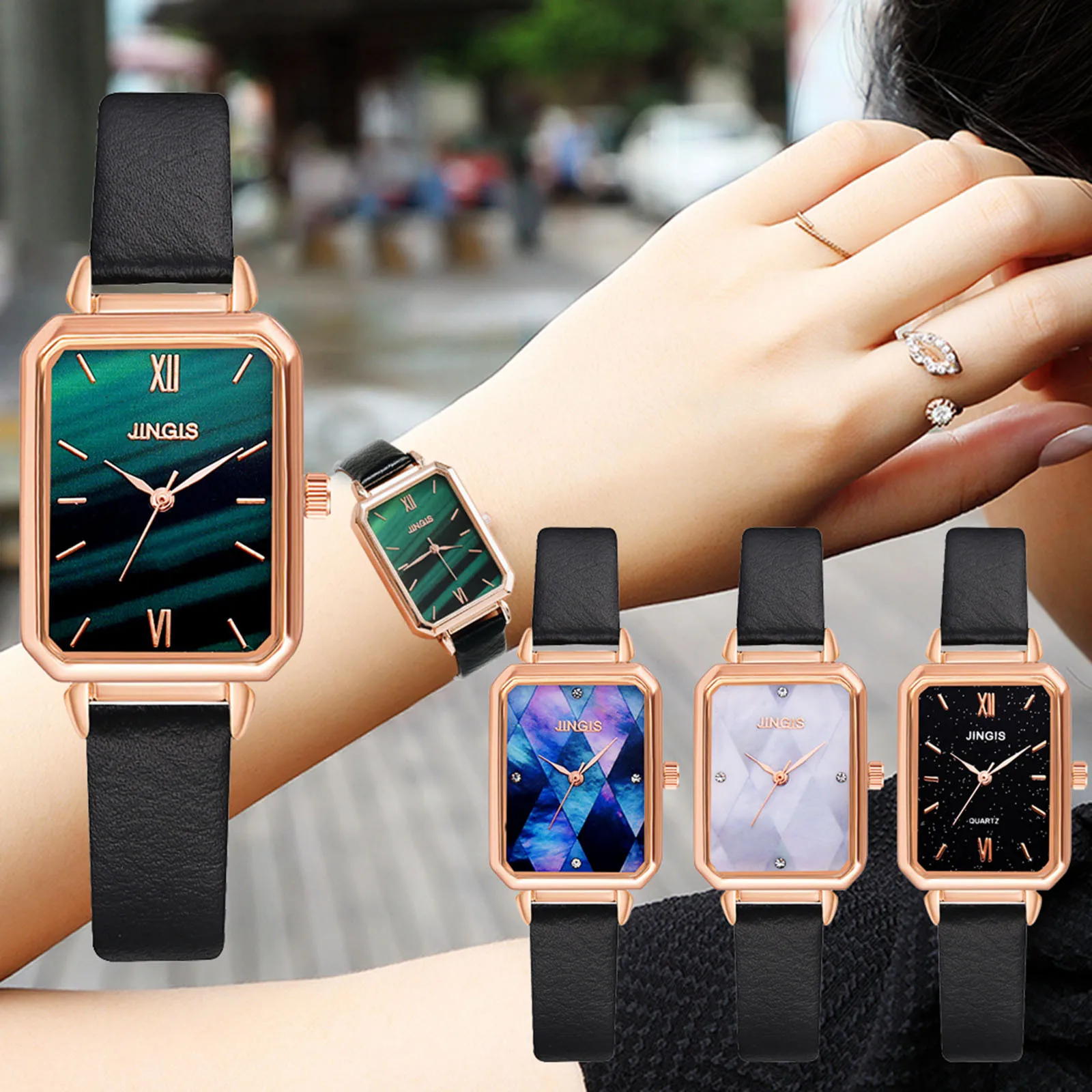 Fashion Quartz Watch Women Watches Luxury Romantic Exquisite Rectangular Face Casual Leather Strap Watch Free Ship
Fashion Quartz Watch Women Watches Luxury Romantic Exquisite Rectangular Face Casual Leather Strap Watch Free Ship