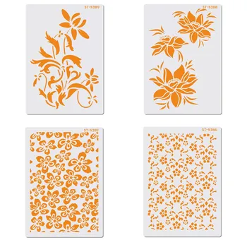 New 4 Pcs/Set Flower Pattern Cake Stencils Embossing DIY Craft Paper Card Template Fondant Cake Stencil
New 4 Pcs/Set Flower Pattern Cake Stencils Embossing DIY Craft Paper Card Template Fondant Cake Stencil
