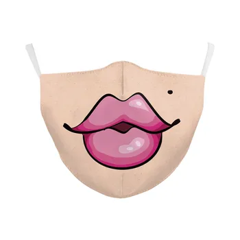 Reusable Mouth Fabric Mask Sexy Cartoon Lips Print PM2.5 Dust Filter Protective Mouth Face Mask Adult Cartoon Washable Mask
Reusable Mouth Fabric Mask Sexy Cartoon Lips Print PM2.5 Dust Filter Protective Mouth Face Mask Adult Cartoon Washable Mask