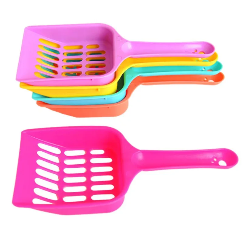 

Useful Cat Litter Shovel Pet Cleanning Tool Plastic Scoop Cat Sand Cleaning Products Toilet For Dog Food Spoons 2017