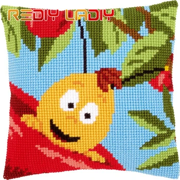 Cross Stitch Cushion Cover Maya Willy Bee Sofa Pillow DIY Chunky Cross-Stitch Kits 100% Acrylic Yarn Pillow Case Hobby & Crafts
Cross Stitch Cushion Cover Maya Willy Bee Sofa Pillow DIY Chunky Cross-Stitch Kits 100% Acrylic Yarn Pillow Case Hobby & Crafts