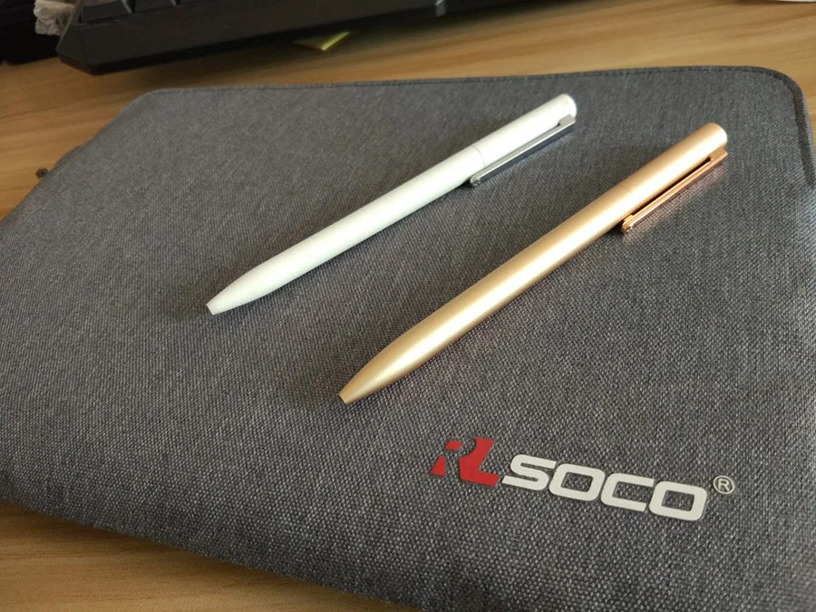 2020 Original Xiaomi Mi Aluminum Rollerball Pen Mijia Metal Sign Pen 0.5mm Japan MiKuni ink refill Aluminum alloy pen holder (5)