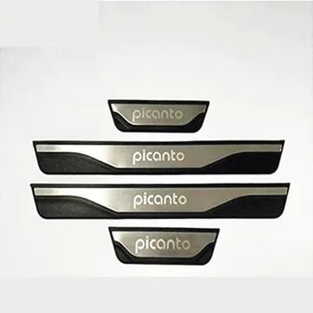 Car Styling For Kia Picanto Accessories Stainless Steel Door sill Trim Scuff Plates Protector Guards 2012-2018 
Car Styling For Kia Picanto Accessories Stainless Steel Door sill Trim Scuff Plates Protector Guards 2012-2018