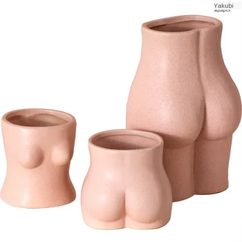 Pink body shape art chest buttocks ceramic small vase net red ins Mini flowerpot ornament
Pink body shape art chest buttocks ceramic small vase net red ins Mini flowerpot ornament