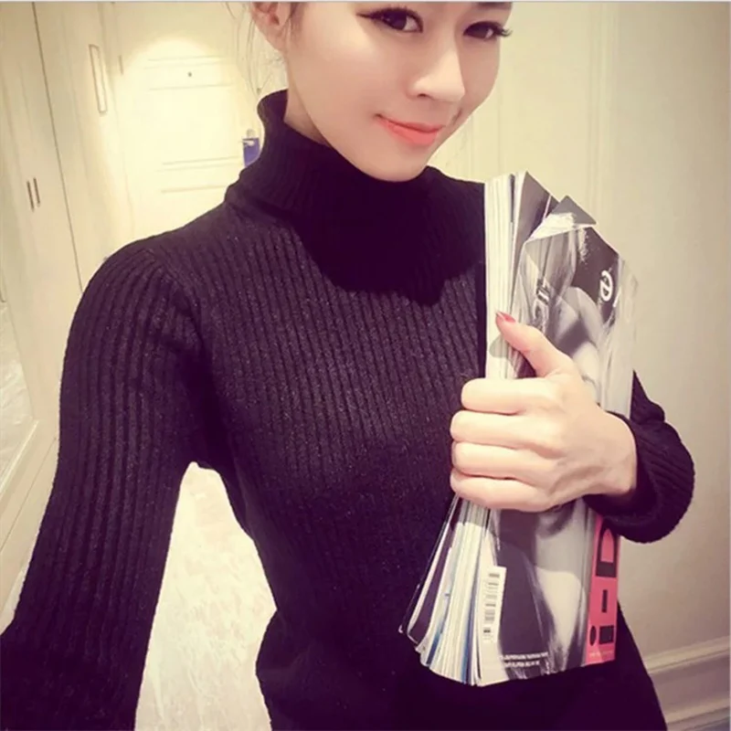 2019 Women Autumn Pullover Sweaters Turtleneck Long Sleeve Solid Knitting Winter Tops Sim Sexy chompas de mujer invierno sueter
2019 Women Autumn Pullover Sweaters Turtleneck Long Sleeve Solid Knitting Winter Tops Sim Sexy chompas de mujer invierno sueter