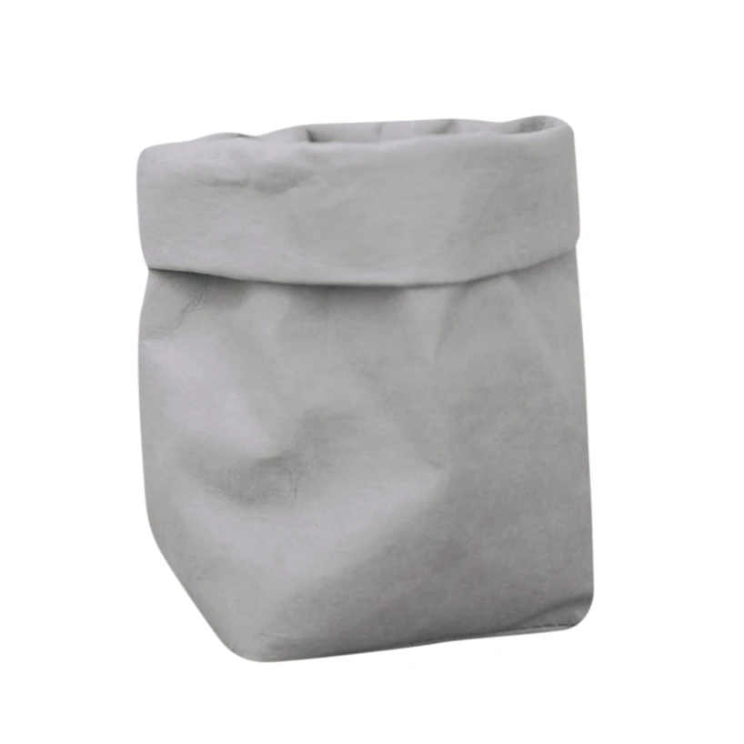 Washable kraft paper bag plant flower pot multifunctional portable simple home garden storage bag save space reuse
