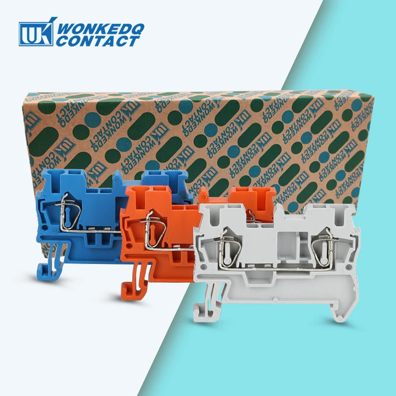 100pcs Din Rail Terminal Block ST-2.5 Connector Return Pull Type Spring Connection Screwless Copper Conductor
100pcs Din Rail Terminal Block ST-2.5 Connector Return Pull Type Spring Connection Screwless Copper Conductor