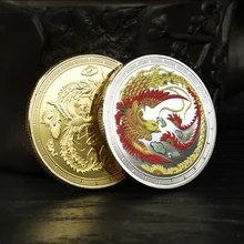Chinese style Phoenix Nirvana Commemorative Coin A NEW Life Rebirth Medal Gold and Silver Coin Embossed Metal Craft Badge Gift
Chinese style Phoenix Nirvana Commemorative Coin A NEW Life Rebirth Medal Gold and Silver Coin Embossed Metal Craft Badge Gift