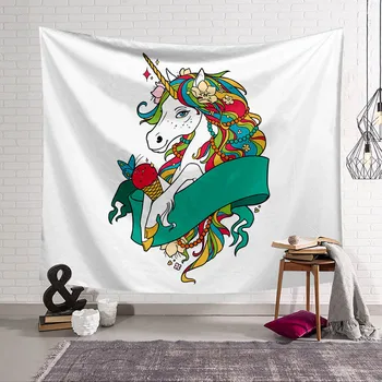 Gradient Flower Unicorn Tapestry 3D Printing Tapestrying Rectangular Home Decor Wall Hanging 05
Gradient Flower Unicorn Tapestry 3D Printing Tapestrying Rectangular Home Decor Wall Hanging 05